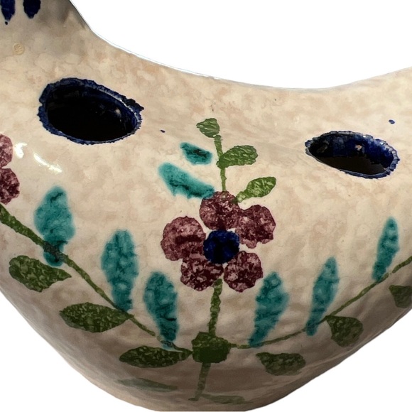 Vintage Duck Flower Frog Hand Painted Italy - Picture 6 of 11